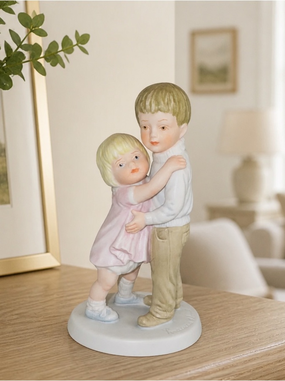 VTG 1980 MY BIG BROTHER Siblings Figurine A Child's World by Frances Hook MINT